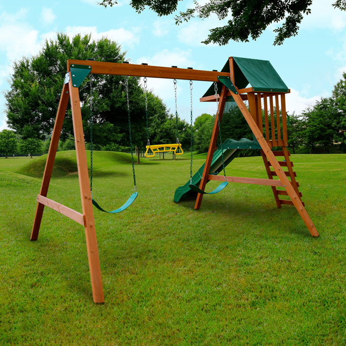 SwingnSlide Ranger Plus Swing Set & Reviews Wayfair